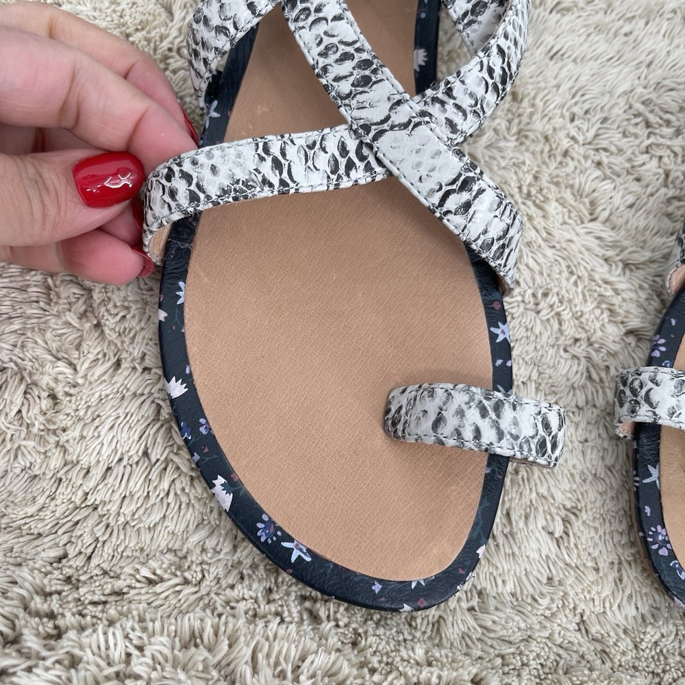 Cabi Athena Gladiator Sandals‎ Python Snakeskin P… - image 3